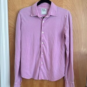 Fedeli Men's Pink Button Down Shirt size Small